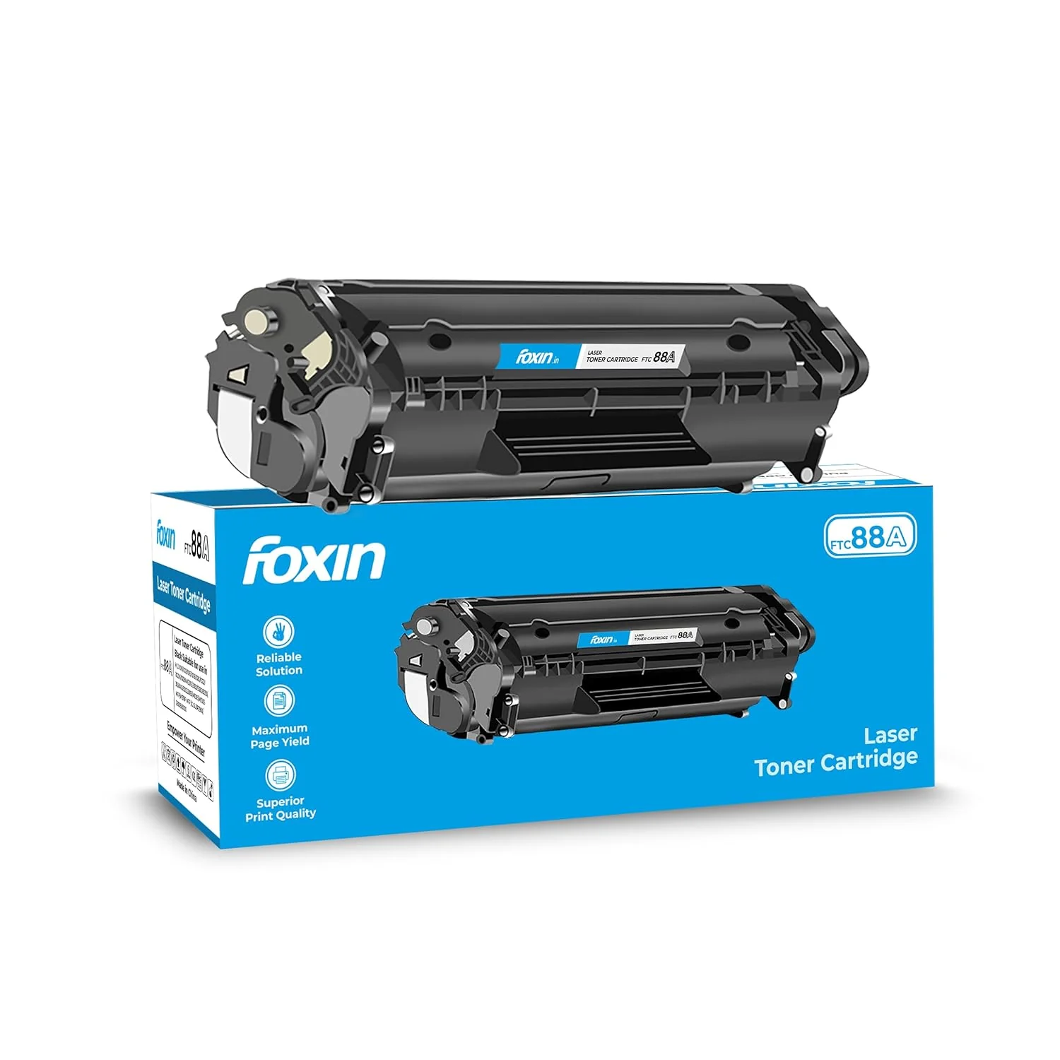 Foxin FTC 88A -Black Laser Toner Printer Cartridge