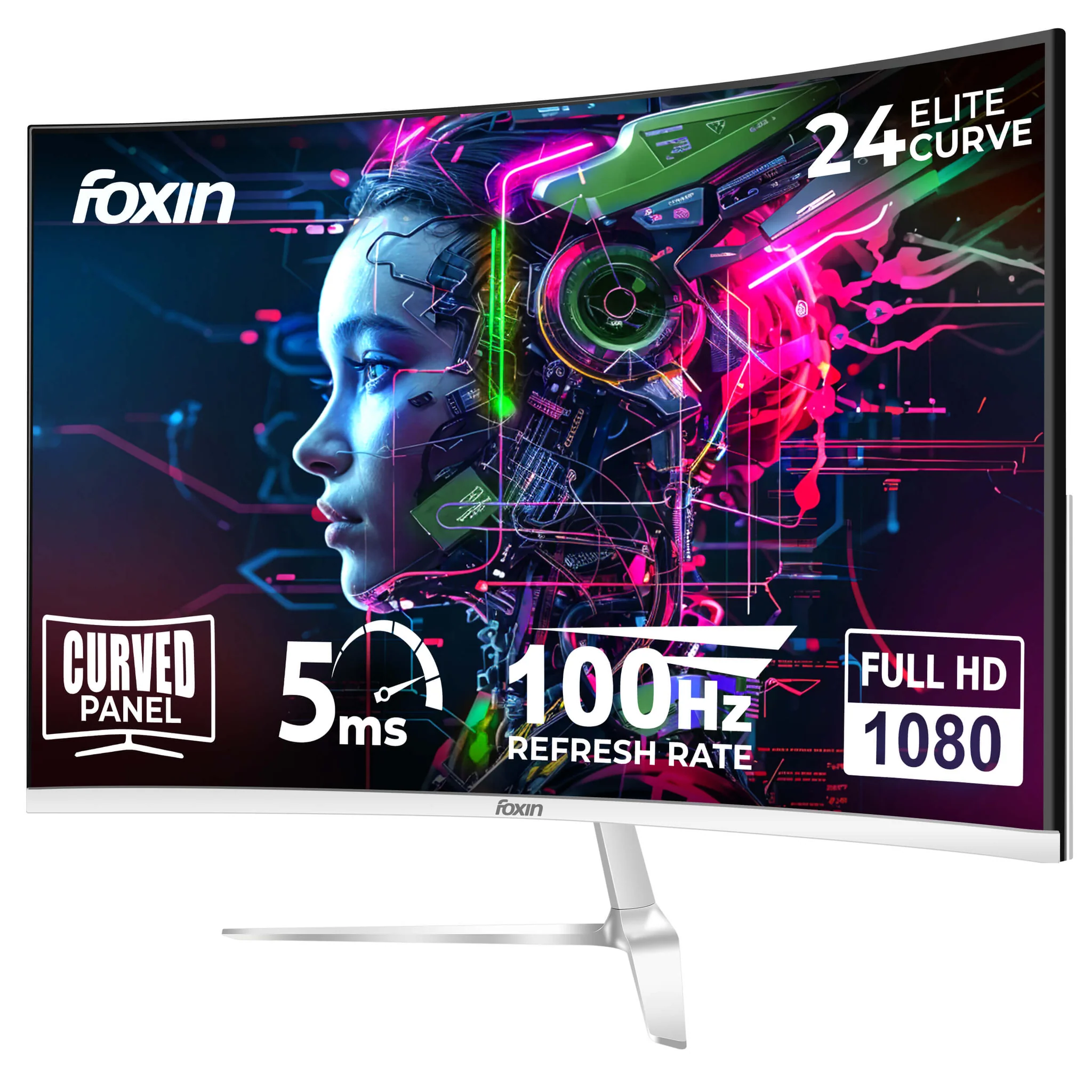 Foxin Elite 24 Inch Curved LED Monitor