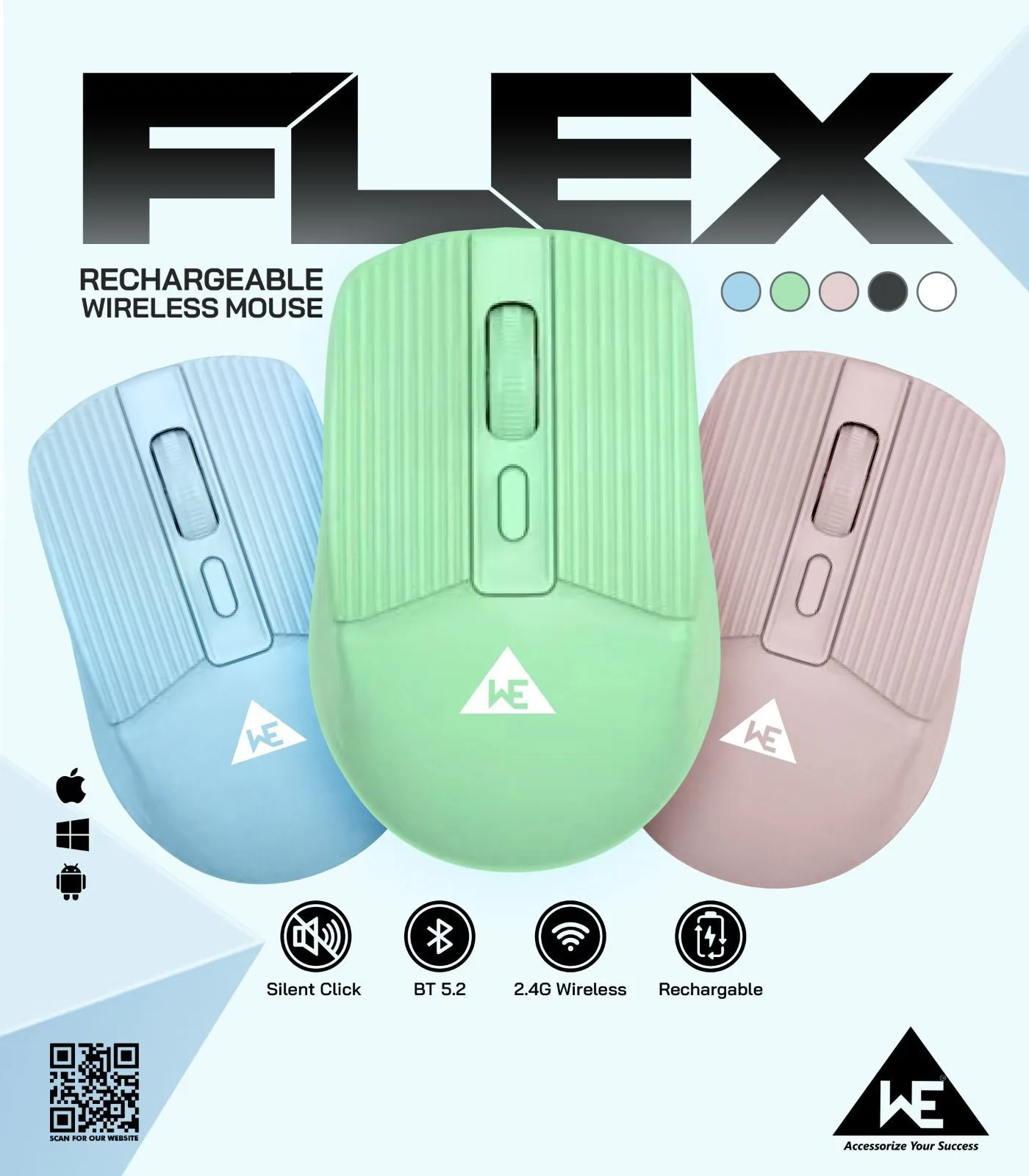 Punta Flex Rechargeable Wireless Mouse