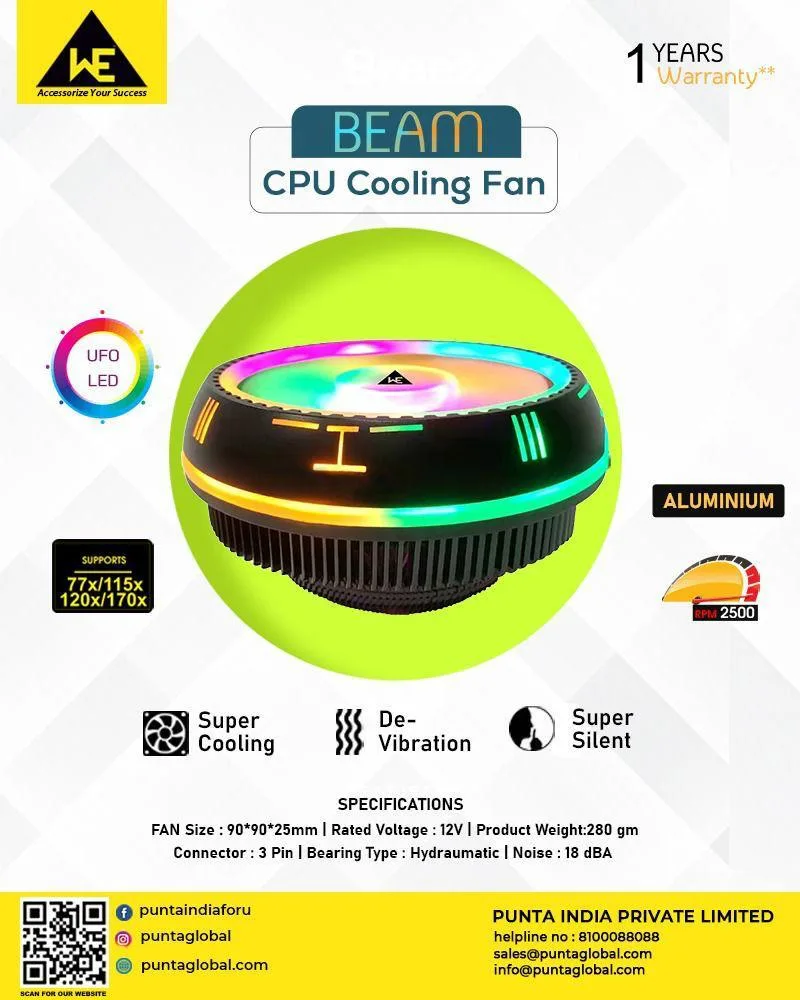 Punta Beam CPU Cooling Fan