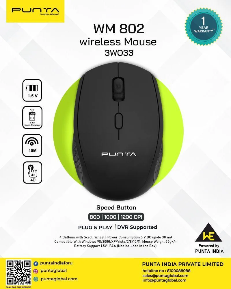 Punta WM 802 Wireless Mouse